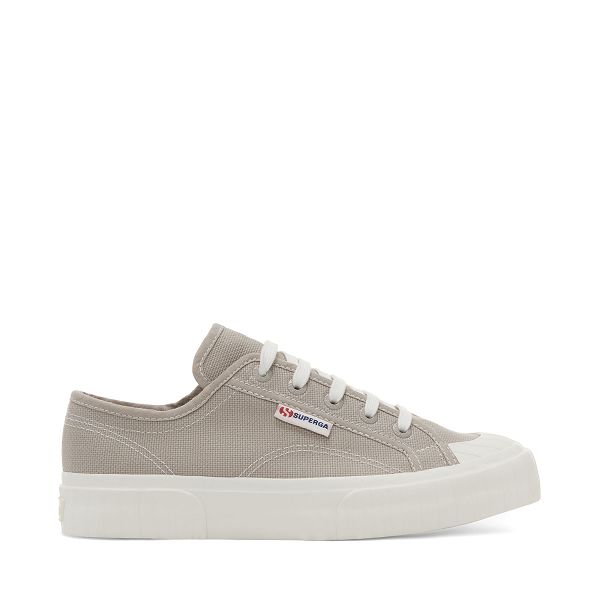 Superga 2630 Stripe Grey Low Top Sneakers - Men's Sneakers USA | US7453023